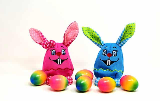 Stoff Deko zu Ostern