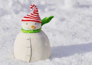 Der Schneemann als beliebte Winterdeko