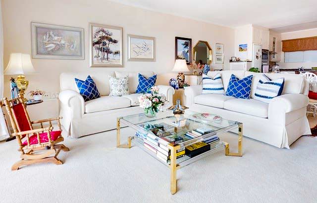 Wohnzimmer mit Wohnaccessoires