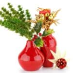 Vasen in Rot als Weihnachtsdeko (depositphotos.com)