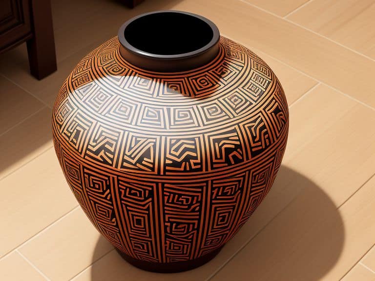 Afrikanische-Bodenvase