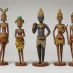 Afrikanische Dekoration mit Figuren