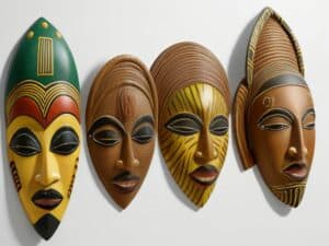 Afrikanische Wandmasken