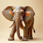 Deko Elefant im afrikanischen Stil