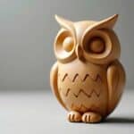 Eulen-Figur aus Holz