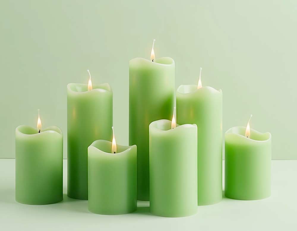 Grüne Kerzen