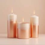 Kerzen Rosegold
