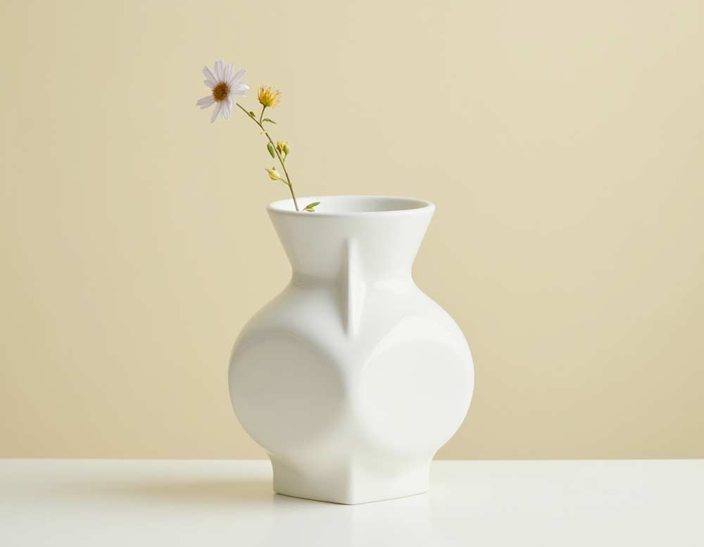 Vase im Bauhaus-Stil