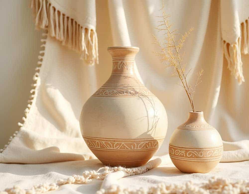 Vasen im Boho-Stil