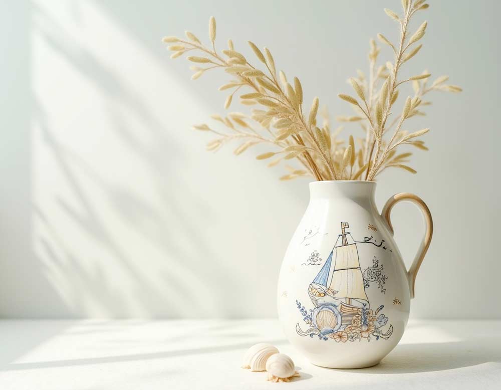 Vasen im maritimen Stil