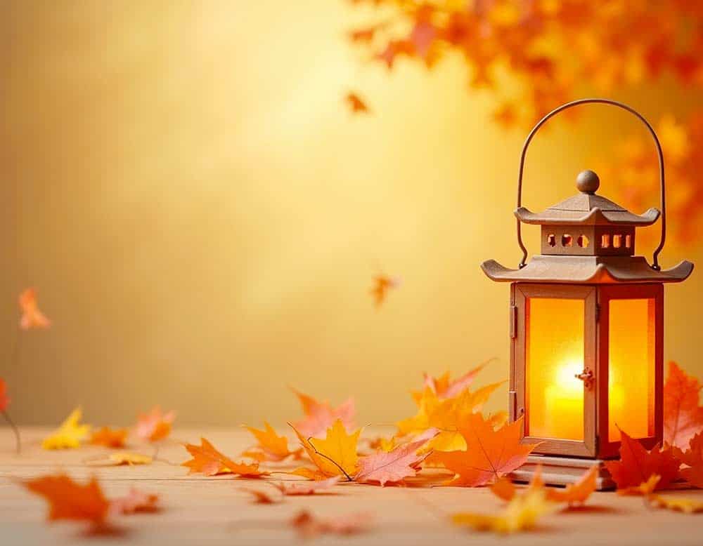 Herbst Laterne