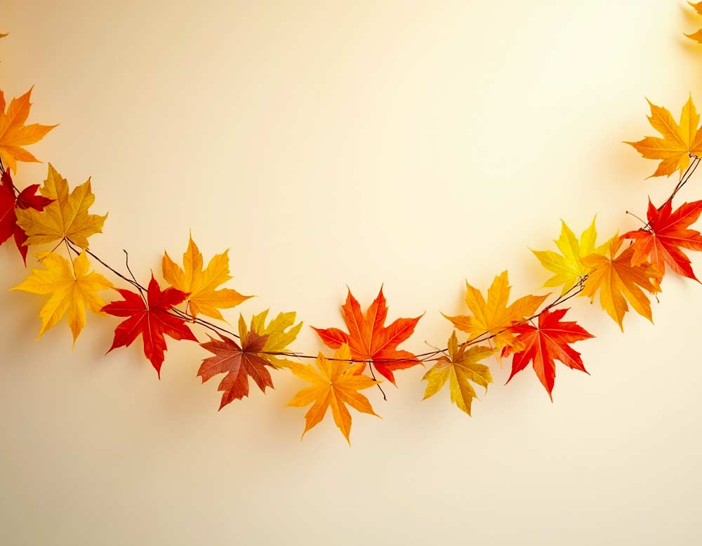 Herbstlaub-Girlande Deko