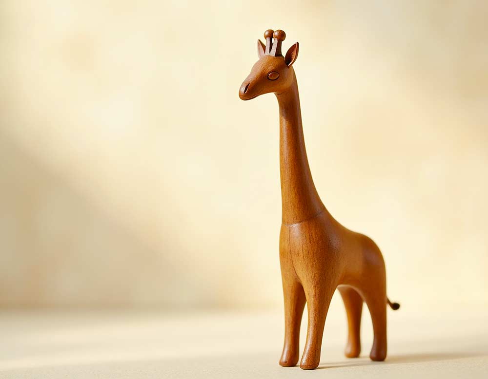 Deko Holzgiraffe