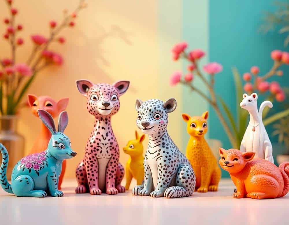 Exotische Deko Tierfiguren