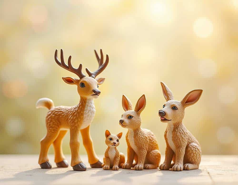Heimische Deko Tierfiguren