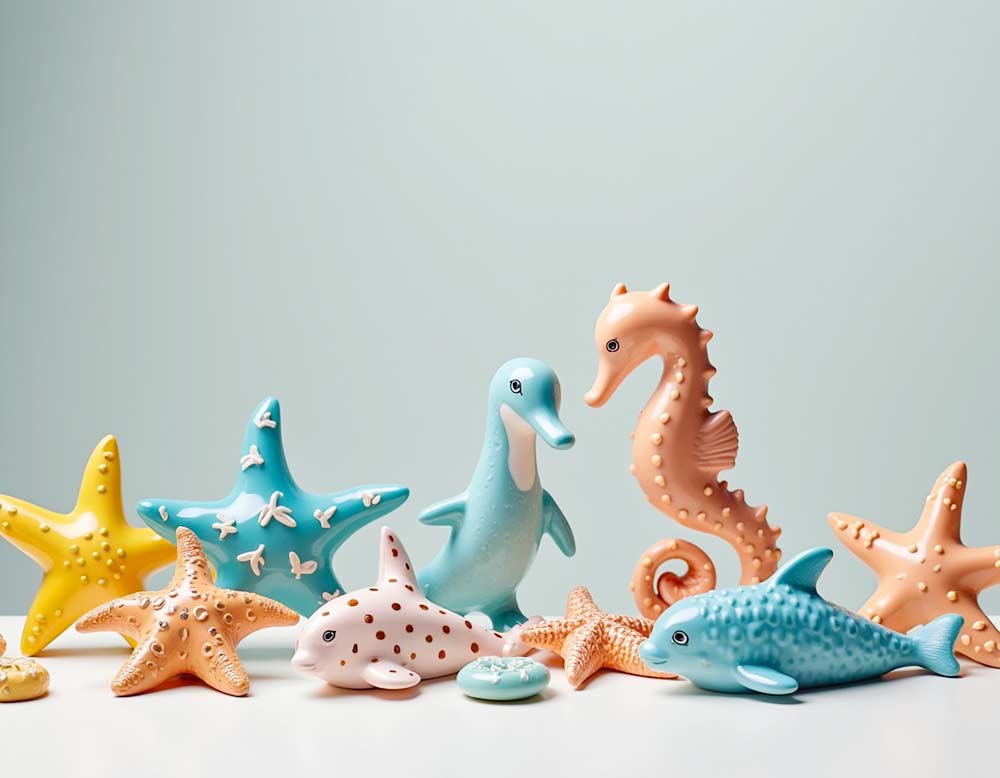 Maritime Deko Tierfiguren
