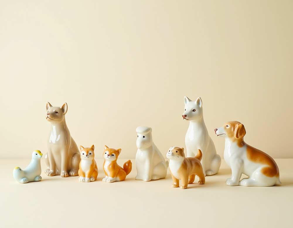 Vintage Deko Tierfiguren