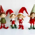 Elfen als Weihnachtsdekorationen