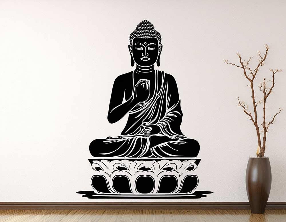 Wandtattoo Buddha