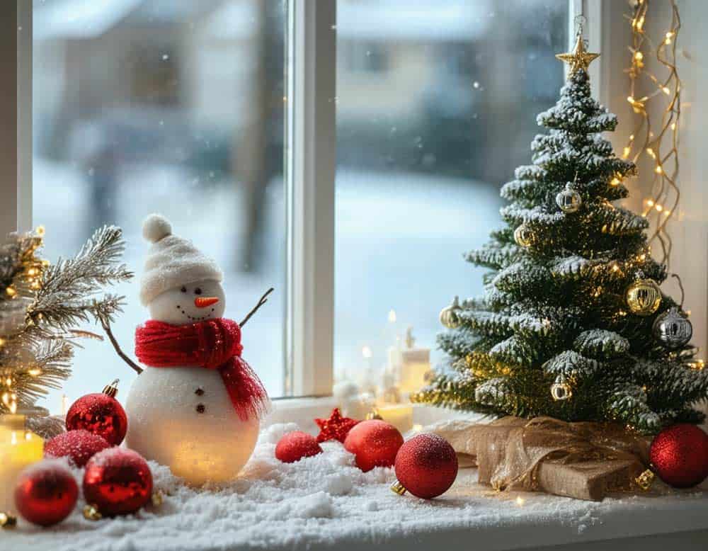 Weihnachtsdeko für die Fensterbank