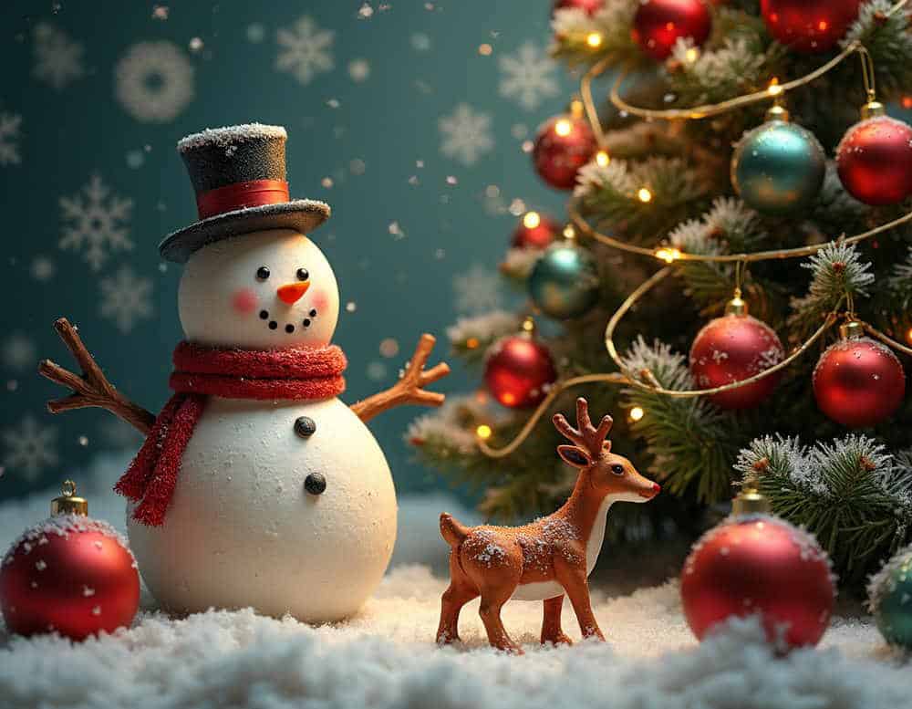 Amerikanische Weihnachtdeko