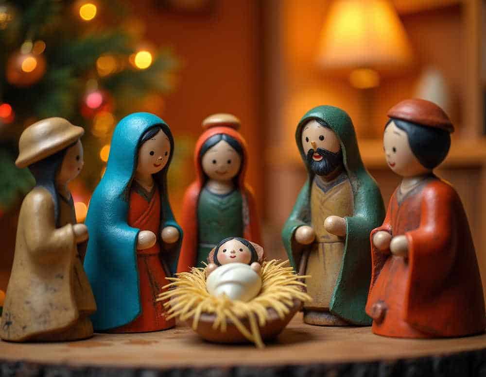 Krippenstall für Weihnachtskrippe