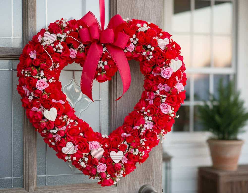 Valentinstags-Herzkranz