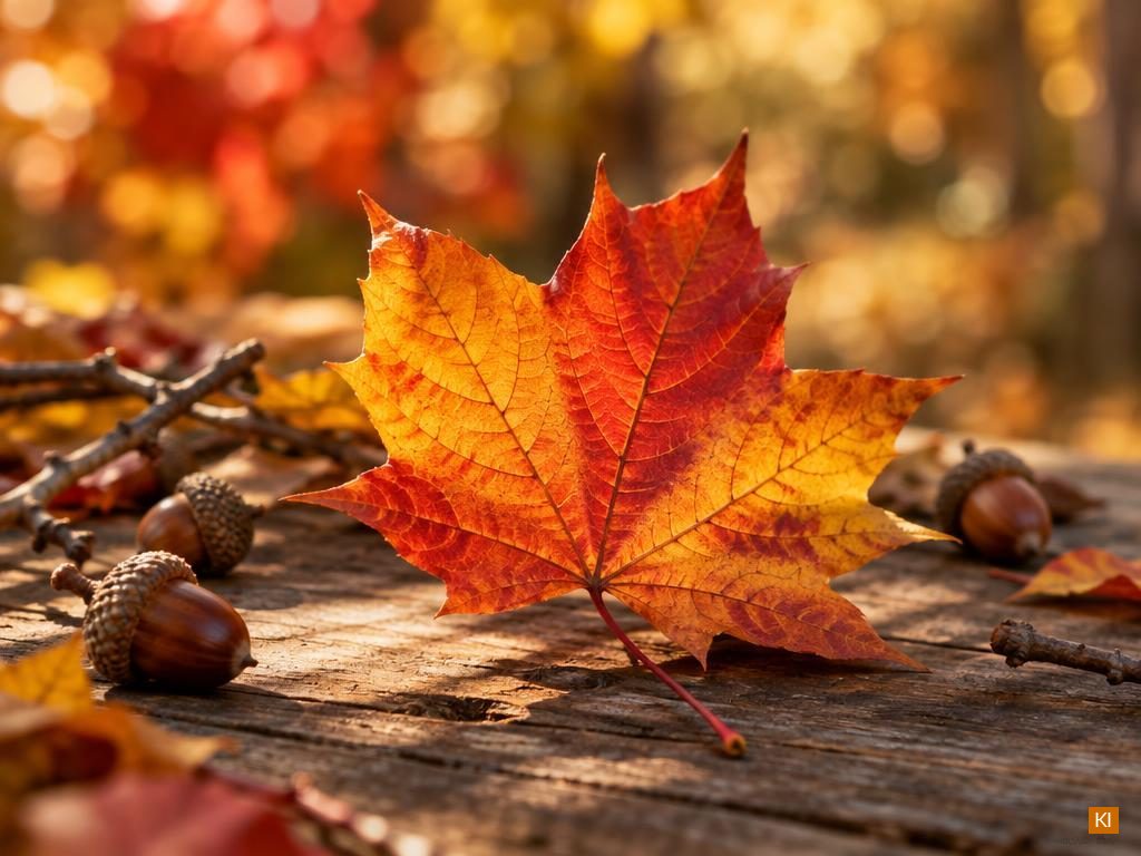 Herbstdeko Ahornblatt